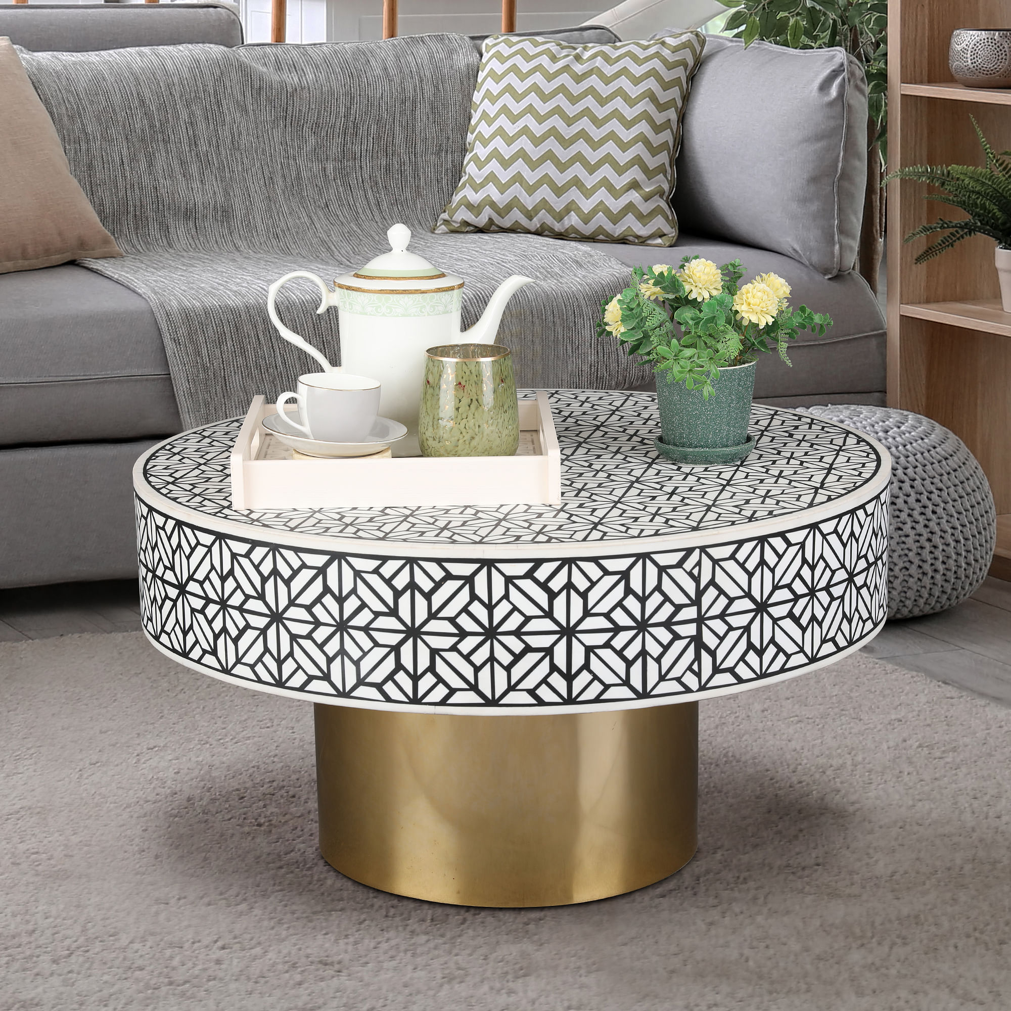 white round center table