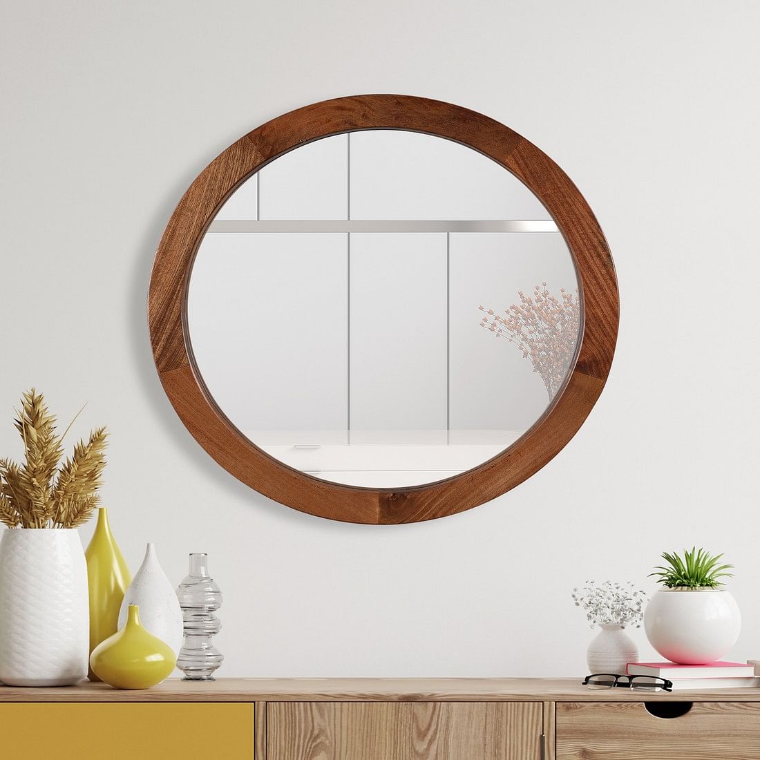 Acacia mirror sale