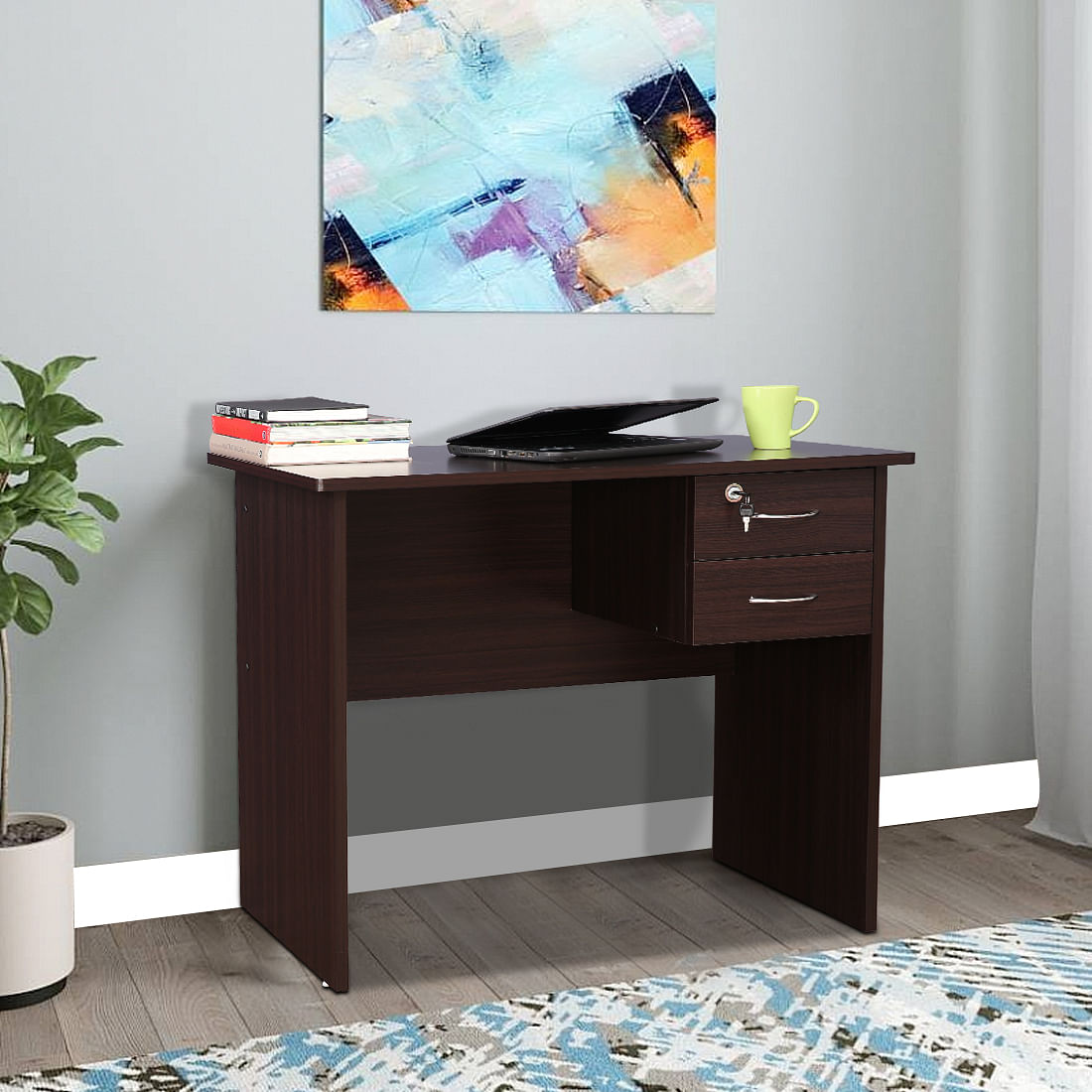 Buy Simply Study Table in Walnut Colour Online at Best Price-HomeTown
