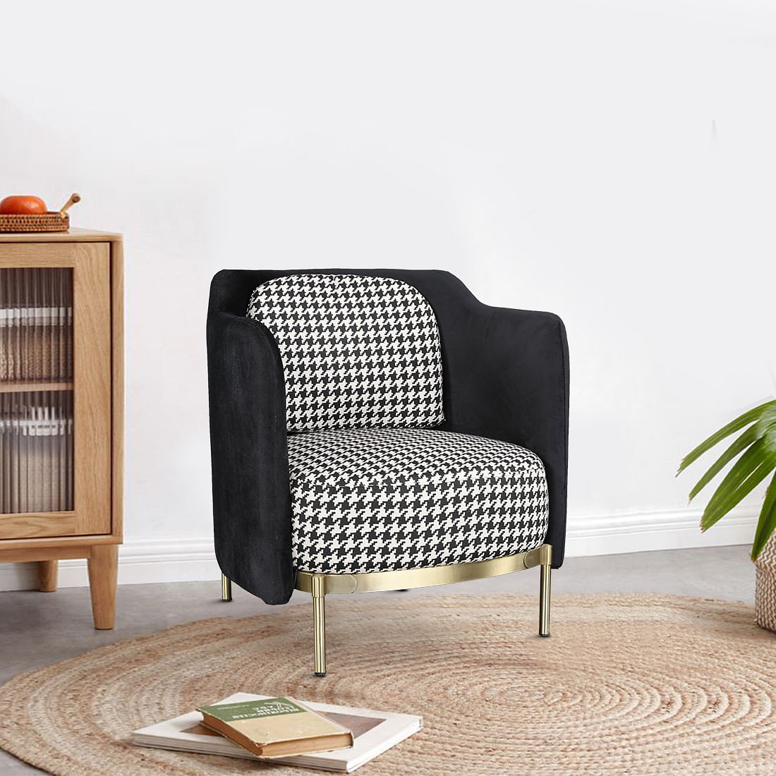 Upholstered discount accent chair