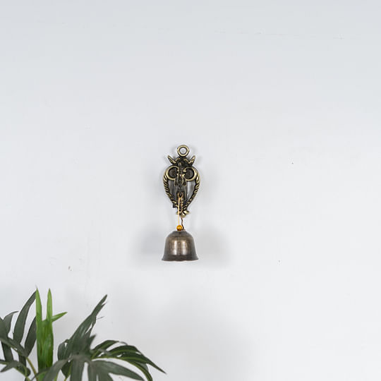 Buy Jewel Metal Elephant Door Bell 13Cm in Antique Gold Colour Online at  Best Price-HomeTown