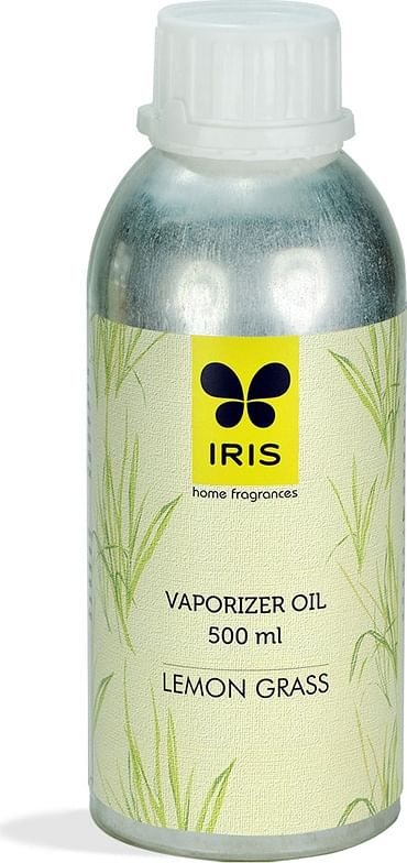 Vapouriser Refill Scented OIl Concentrated In Aluminium Bottle in Lemongrass Colour