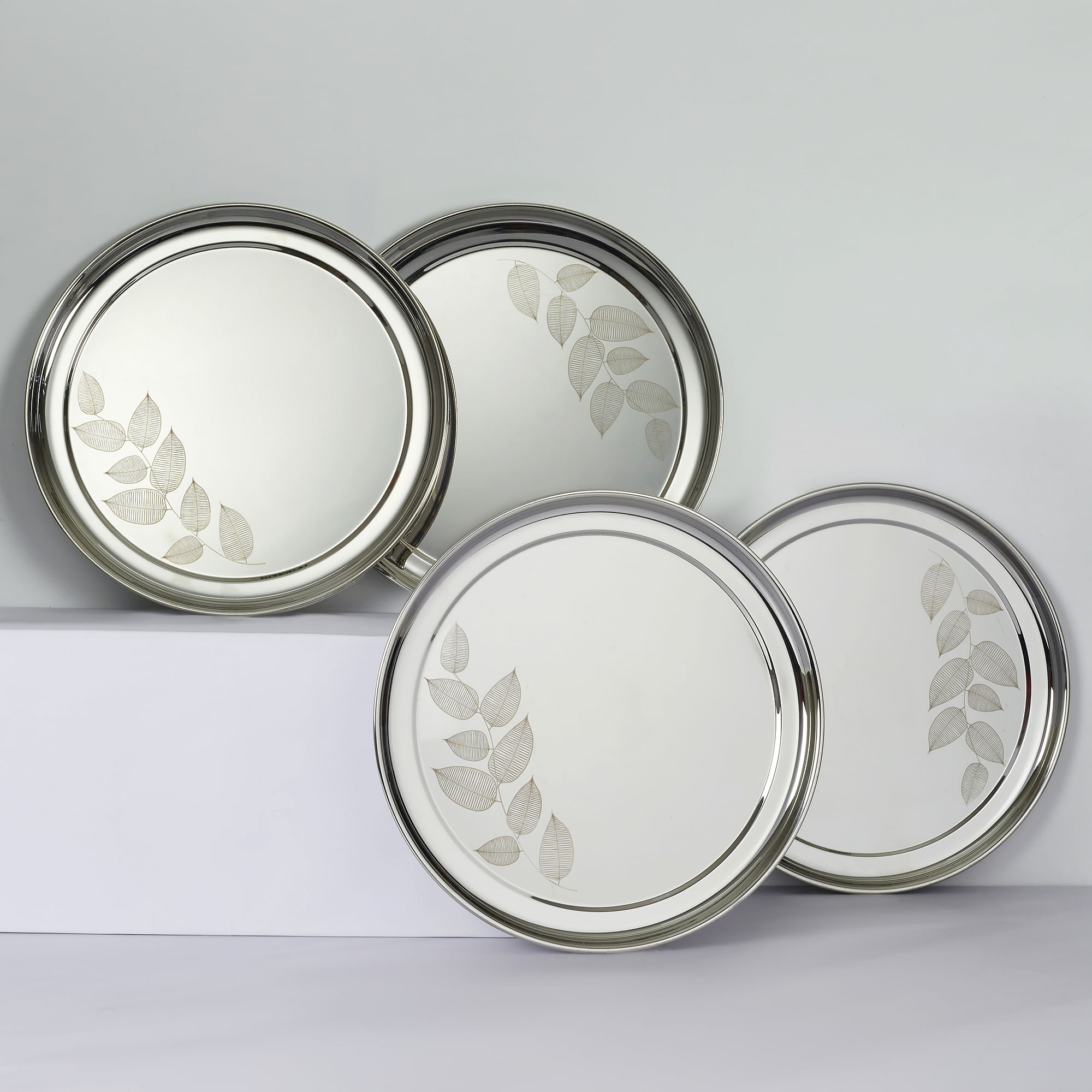 Stainless steel hotsell dinner plates