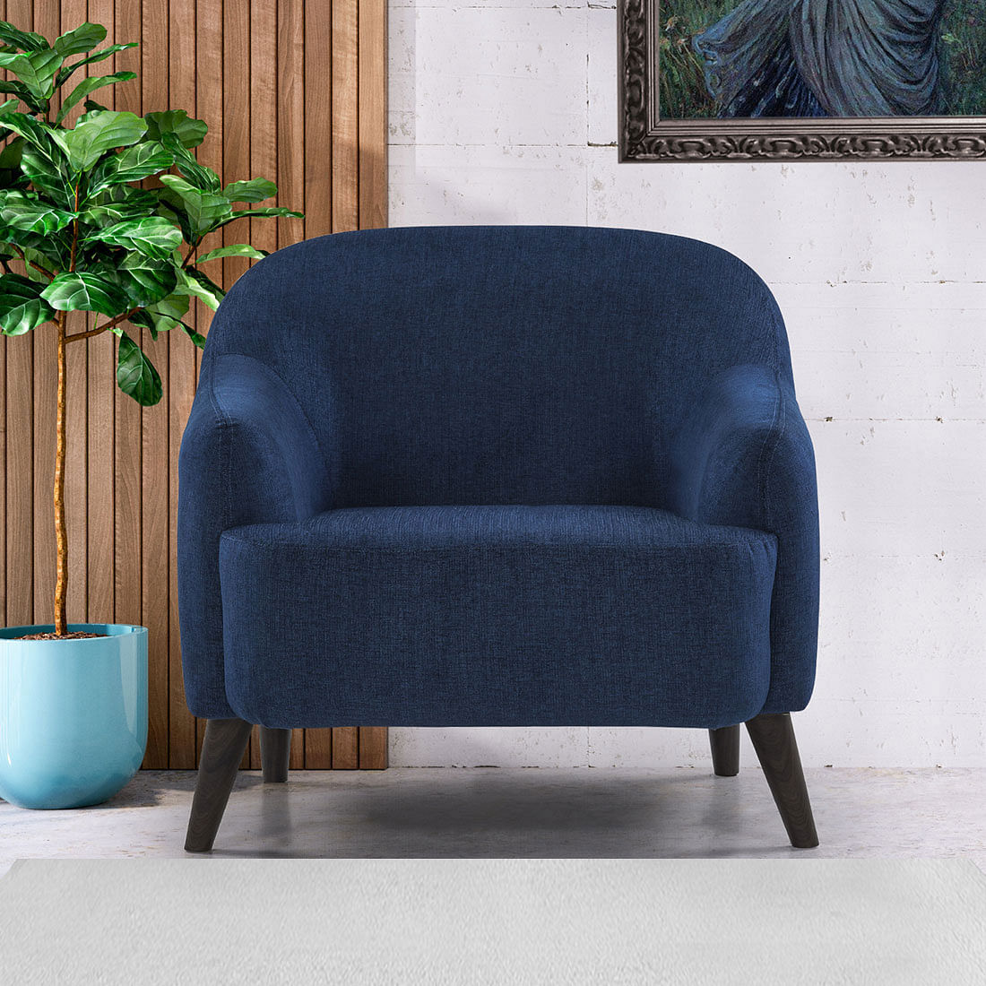 sofa chair blue