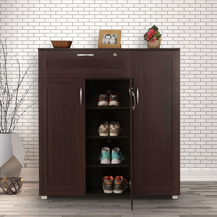 Nilkamal Claymont Engineered Wood Shoe Cabinet - Nilkamal Furniture