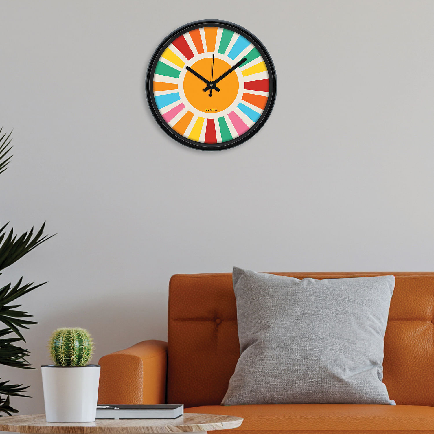 Momento Dart Wall Clock In Multi Colour